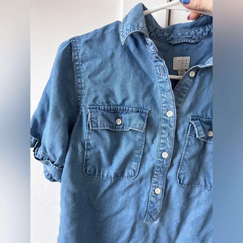 XS Denim top by A New Day